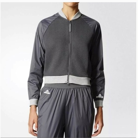 👋🎉HP💕Adidas by Stella McCartney Barricade Bomber Jacket Size Small - Picture 2 of 15